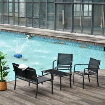 Conjunto de Muebles de Jardín 4 Piezas Outsunny