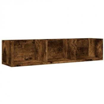 Gabinete de pared madera multicapa roble ahumado 75x18x16,5 cm