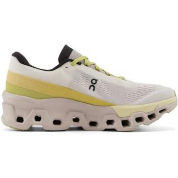 On Cloudmonster 2 Men's Running Shoes, Size: UK 9.5, Colour: White/Undyed/Zest