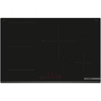 Bosch - Piano de Cocina a Inducción 4 Zonas Serie 6, Integrable, 80 cm, Negro, con CombiInduction y WiFi