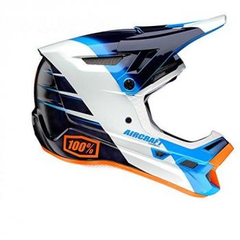 Inconnu 100% Aircraft casco integral unisex, Azul/Blanco