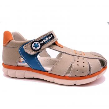 PABLOSKY 007136 SANDALIA VELCRO NIÑOS BEIG 26