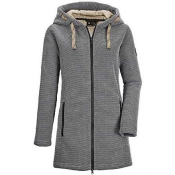 G.I.G.A. DX by Killtec Women's Windproof Fleece Parka with Hood, Off-White, Size 38