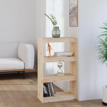 Estantería/divisor de espacios madera de pino 60x30x103,5 cm Marrón, Blanco, Gris - Mueble Almacenaje para Oficina, Estudio, Sala de Estar y Dormitorio