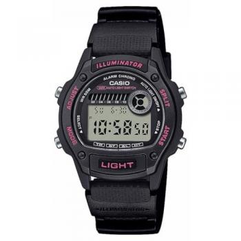 Reloj digital unisex Casio W-220H-1A2VEF, 43 mm, cronómetro y alarma