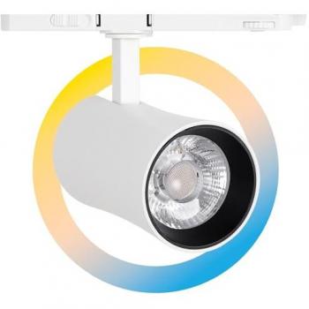 Proyector LED arquitectónico para carril trifásico CCT 20W CRI 90