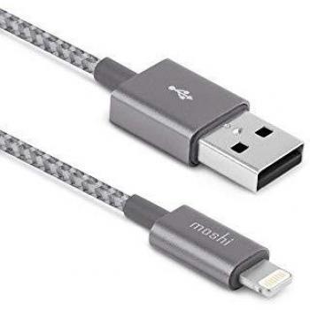 Moshi 99MO023044 Cable de Conector Lightning 1,2 m Gris, Titanio - Cables de Conectores Lightning