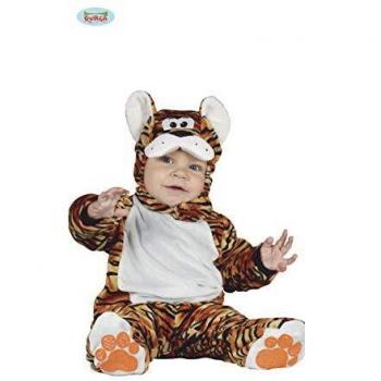 Disfraz de Tigre de Bengala para Bebés, Mono Unisex con Capucha y Patucos