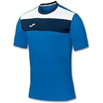 Joma Crew - Camiseta de manga corta para hombre, color azul royal, talla L