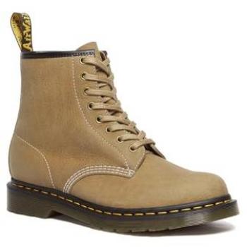 Dr. Martens 1460 Beige Tumbled Nubuck Lace-up Boots for Women, Size 41 EU