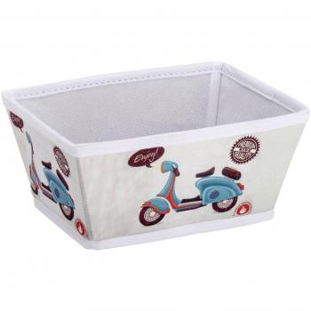 Wenko Vintage Scooter Cesta para Baño S, Polipropileno, Multicolor, 15x19.5x275 cm