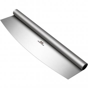 GA Homefavor Cortapizzas, 35 cm Pizza Chopper, Cortador de Pizza Rocking de Acero inoxidable