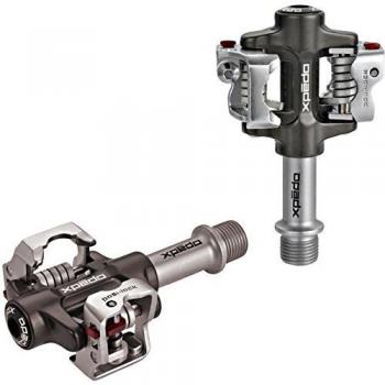 Xpedo M-Force 4 Cr Pedales MTB, Unisex Adulto, Negro/Plata, Talla Única