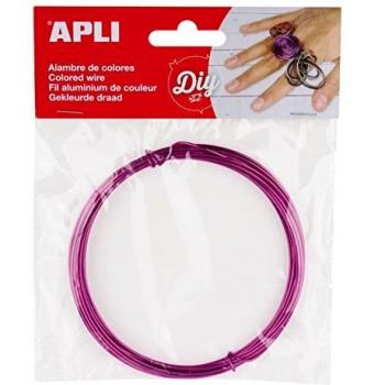 APLI 14099-Alambre rosa 1,5 mm x 5 m