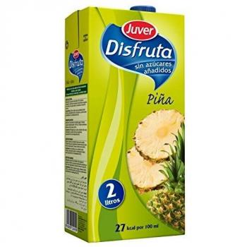 Juver - Disfruta - Bebida Refrescante con Zumo de Piña 2 litros - Pack de 6