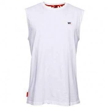 Superdry Hombre Camiseta Extragrande de algodón orgánico sin Mangas Collective Óptico XXXL
