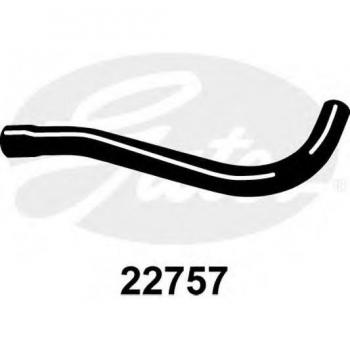 Manguera del radiador GATES 22757 - Tubería de radiador, fabricada en material resistente a altas temperaturas, diseñada para soportar la presión del sistema de refrigeración, compatible con diversos modelos de vehículos, longitud y diámetro