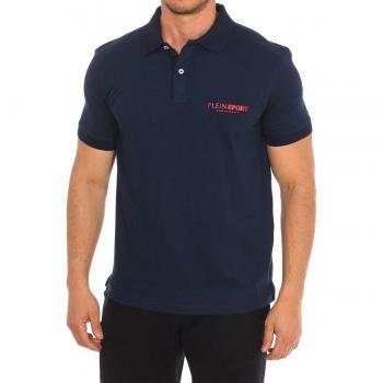 Plein Sport Pips500 Men's Short Sleeve Polo - Blue - Size Small