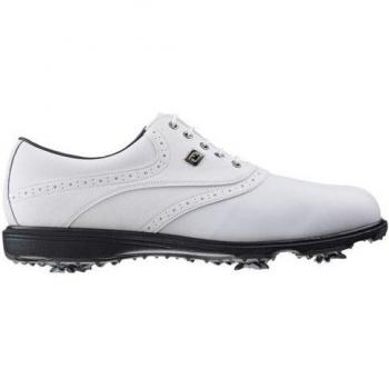 FootJoy HydroLite 2.20 - Zapatos de golf para hombre, color blanco / blanco grana, talla 44