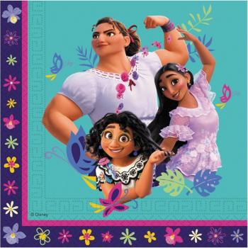 Pack de 20 Servilletas de Encanto Disney - 33x33 cm