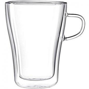 Leonardo DUO taza de doble pared, de la taza, hecho a mano, cristal, 250 ml, 54143