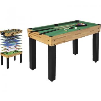 Mesa Multijuegos 12 en 1 de 124x61x81 cm Billares XTURNOS