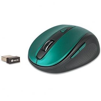 NGS Evo Mute Wireless Optical Mouse - 1600 DPI, Silent Design, Blue Color