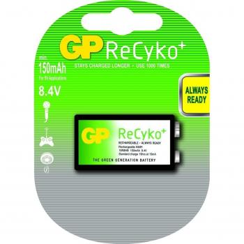 GP Batteries GPRHV158B006 Pila Recargable Formato 9V, 150 mAh