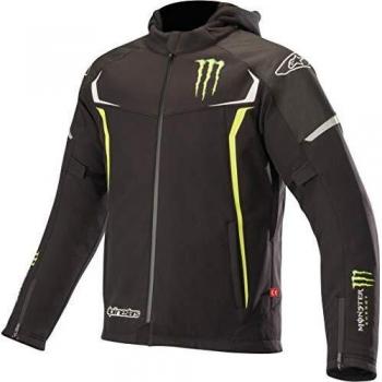 Alpinestars Chaqueta moto Orion Techshell Drystar Black/Green, Negro/Verde, L