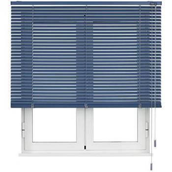 Persiana Veneciana de Aluminio 25mm Azul 60x175cm - Fabricada en España - Garantía 5 Años