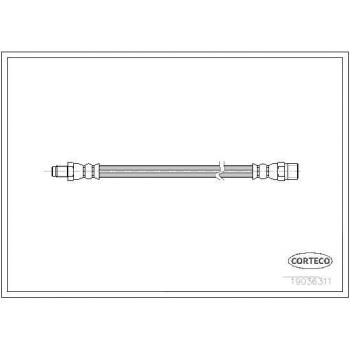 Latiguillo de freno CORTECO 19036311 - Tipo: Latiguillo de freno; Marca: CORTECO; Número de pieza: 19036311