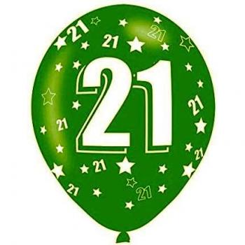 Amscan – 9900673 – edad 21 globos de látex