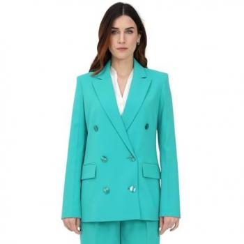 Patrizia Pepe Women's Green Blazer Size 46 Stretch Fabric
