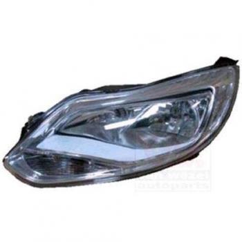 Faro Delantero Van Wezel 1945961N para Ford Focus 3 y Turnier, H7/H1, Circulación a la Derecha