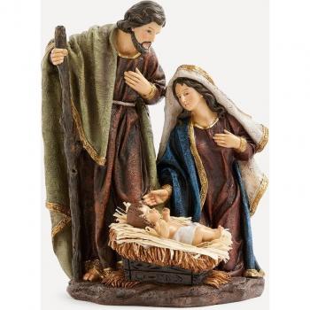 Misterio con tela Navidad El Corte Inglés - Figura decorativa navideña, incluye detalles en tela, diseño tradicional, ideal para decoración de interiores durante la temporada navideña