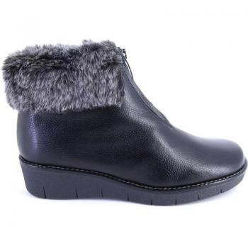 BARMINTON 1210 Botines de Mujer Piel Negro