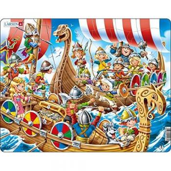 Puzzle Larsen - Vikingos, 30 piezas