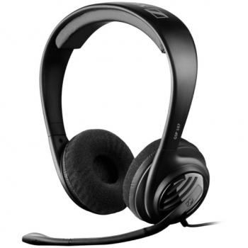 Sennheiser GSP 107 Binaural Diadema Negro Auricular con micrófono - Auriculares con micrófono