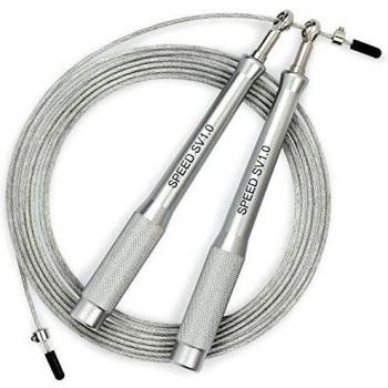 Sportvitae Speed SV1.0 Comba de alta Velocidad Aluminio CrossTraining Boxeo Double Unders - Speed Jump Rope - Ajustable - Para hombre y mujer