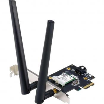 ASUS PCE-AXE5400 WiFi 6E Tri-Band PCIe Adapter with Bluetooth 5.2, OFDMA and MU-MIMO, 2402Mbps