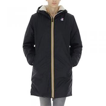 K-Way Unisex Windbreaker Jacket LE VRAI 3.0 Eiffel Teddy Bear Black