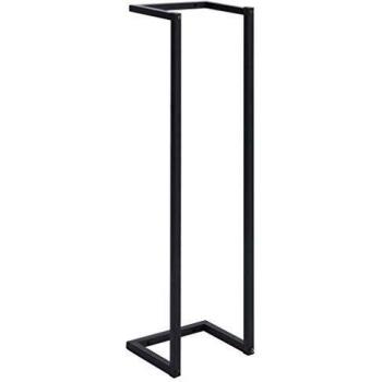 vidaXL Toallero Soporte de Toallas Perchero de Cuarto de Baño Aseo Indoro Barra de Pared Elegante Práctico Robusto de Hierro Negro 25x20x95 cm
