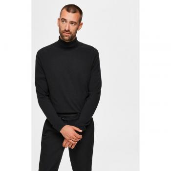 Selected - Jersey Berg Cuello Alto Negro