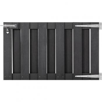 vidaXL Garden Gate WPC 100x60 cm Grey