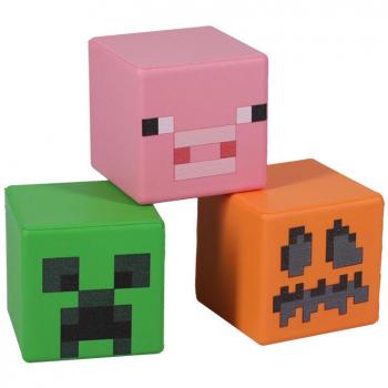 Bloques antiestrés de Minecraft - Pack de 12 unidades para aliviar el estrés