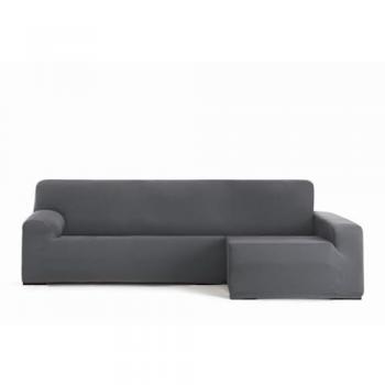 Funda para chaise longue de brazo largo derecho Eysa BRONX Gris oscuro 170 x 110 x 310 cm
