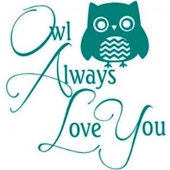 Pared Décor Plus más WD202 23 x 24 Turq I 'll Always Love You adhesivo de vinilo adhesivo decorativo para pared con texto en inglés, 58,42 cm W x 24 horas, turquesa