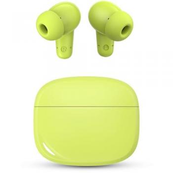 Auriculares Bluetooth SPC Boost Buds con Cancelación de Ruido ENC, 30h de Batería, Control Táctil y Asistente de Voz - Verde Lima