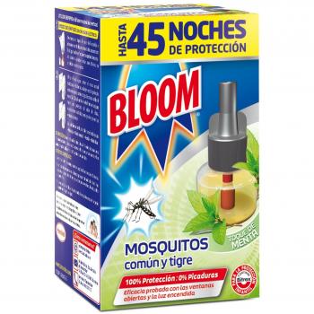 BLOOM MOSQUITOS ELECTRICO. LIQUIDO. RECMABIO MENTA. 1U