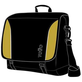 Bandolera para portátil de 15,4 color negro y verde - Cromy-NV0